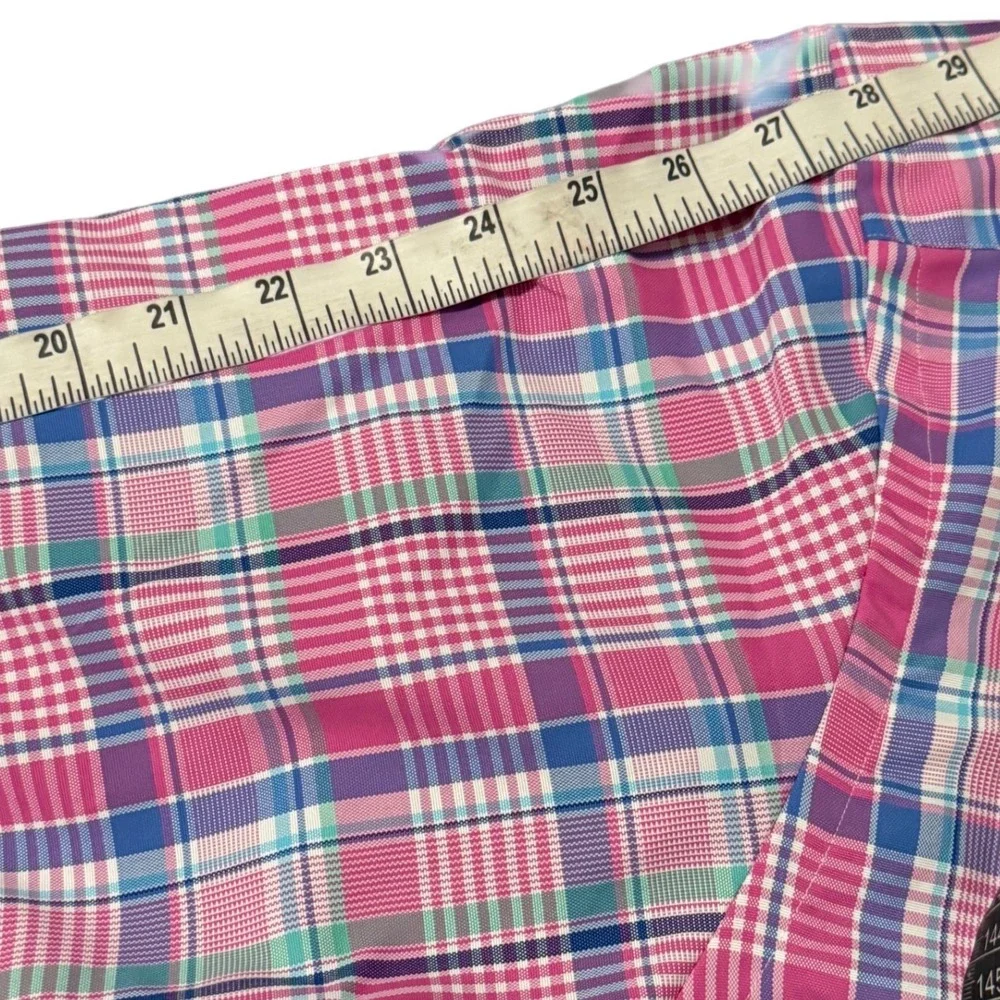 Polo Ralph Lauren Men's Plaid Performance Button Down Shirt 2XLT Pink Blue Green